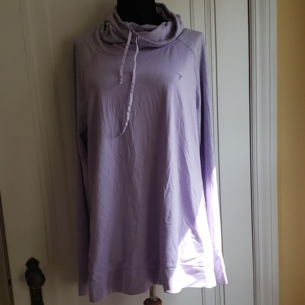 Old navy active funnel neck top xl